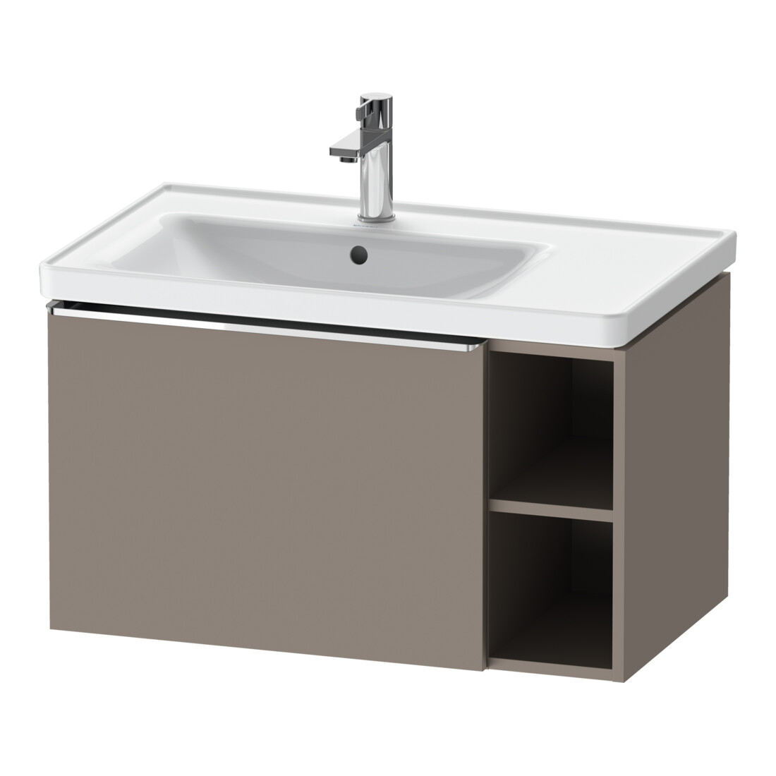 Duravit Waschtischunterschrank D-Neo 78,4x45,2cm, 1 A, Beck. li, ch/Bas ma