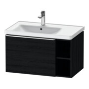 Duravit Waschtischunterschrank D-Neo 78,4x45,2cm, 1 A, Beck. li, chr/Eiche sw