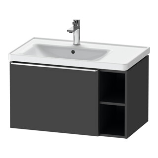 Duravit Waschtischunterschrank D-Neo 78,4x45,2cm, 1 A, Beck. li, chr/Grap ma