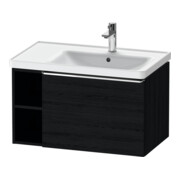Duravit Waschtischunterschrank D-Neo 78,4x45,2cm, 1 A, Beck. re, chr/Eiche sw