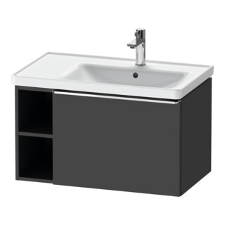Duravit Waschtischunterschrank D-Neo 78,4x45,2cm, 1 A, Beck. re, chr/Grap ma