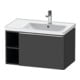 Duravit Waschtischunterschrank D-Neo 78,4x45,2cm, 1 A, Beck. re, chr/Grap ma-1