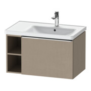Duravit Waschtischunterschrank D-Neo 78,4x45,2cm, 1 A, Beck. re, chr/Leinen