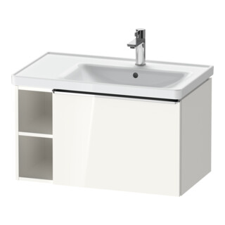 Duravit Waschtischunterschrank D-Neo 78,4x45,2cm, 1 A, Beck. re, chr/we hgl