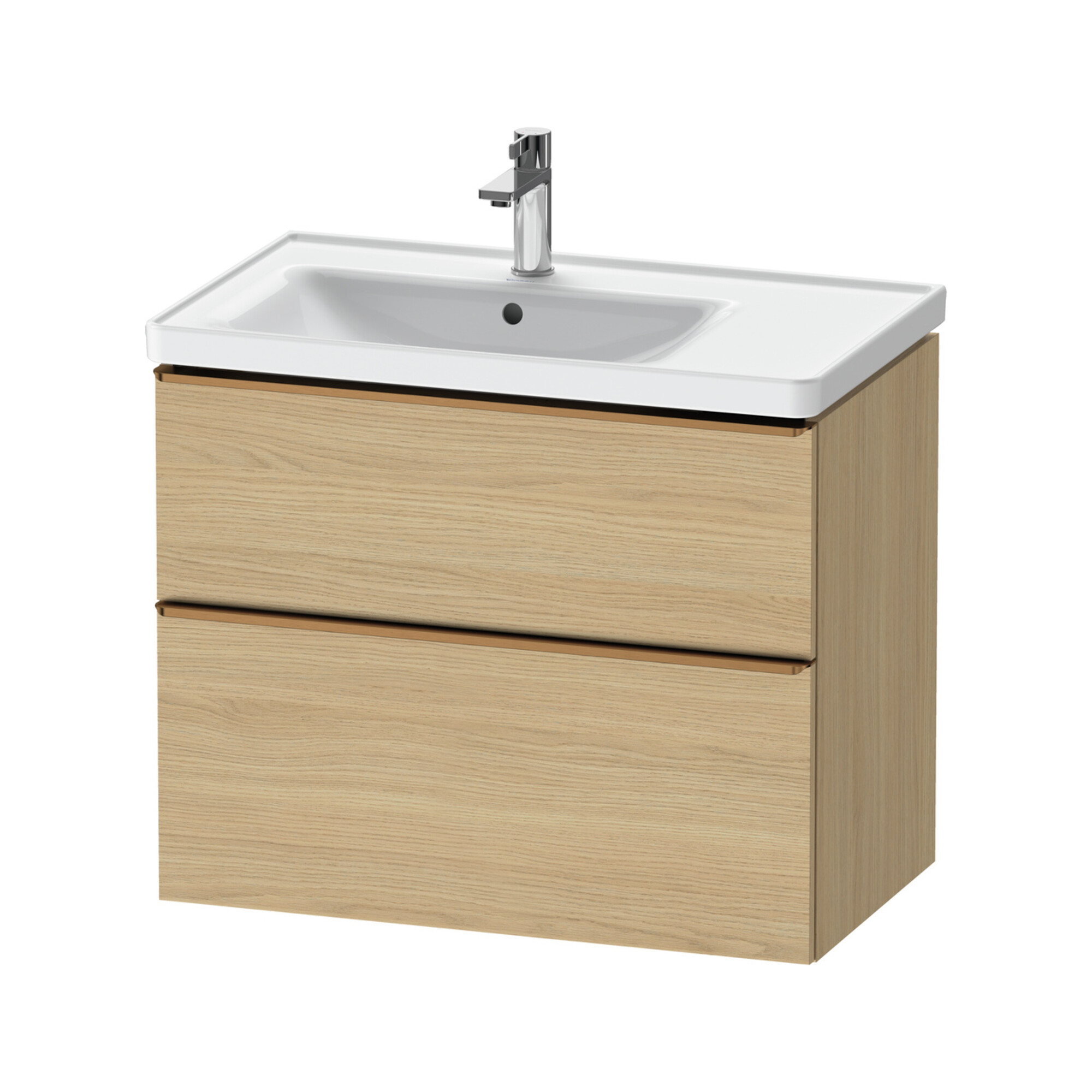 Duravit Waschtischunterschrank D-Neo 78,4x45,2cm, 1 Kast, B L, b geb/Ei Nat