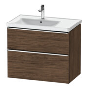 Duravit Waschtischunterschrank D-Neo 78,4x45,2cm, 1 Kast, B L, chr/Nussb dkl.