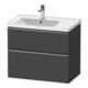 Duravit Waschtischunterschrank D-Neo 78,4x45,2cm, 1 Kast, B L, ES geb/Gra ma-1