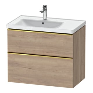 Duravit Waschtischunterschrank D-Neo 78,4x45,2cm, 1 Kast, B L, g pol/Ei marm.