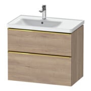 Duravit Waschtischunterschrank D-Neo 78,4x45,2cm, 1 Kast, B L, g pol/Ei marm.