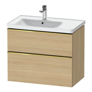 Duravit Waschtischunterschrank D-Neo 78,4x45,2cm, 1 Kast, B L, g pol/Ei Nat