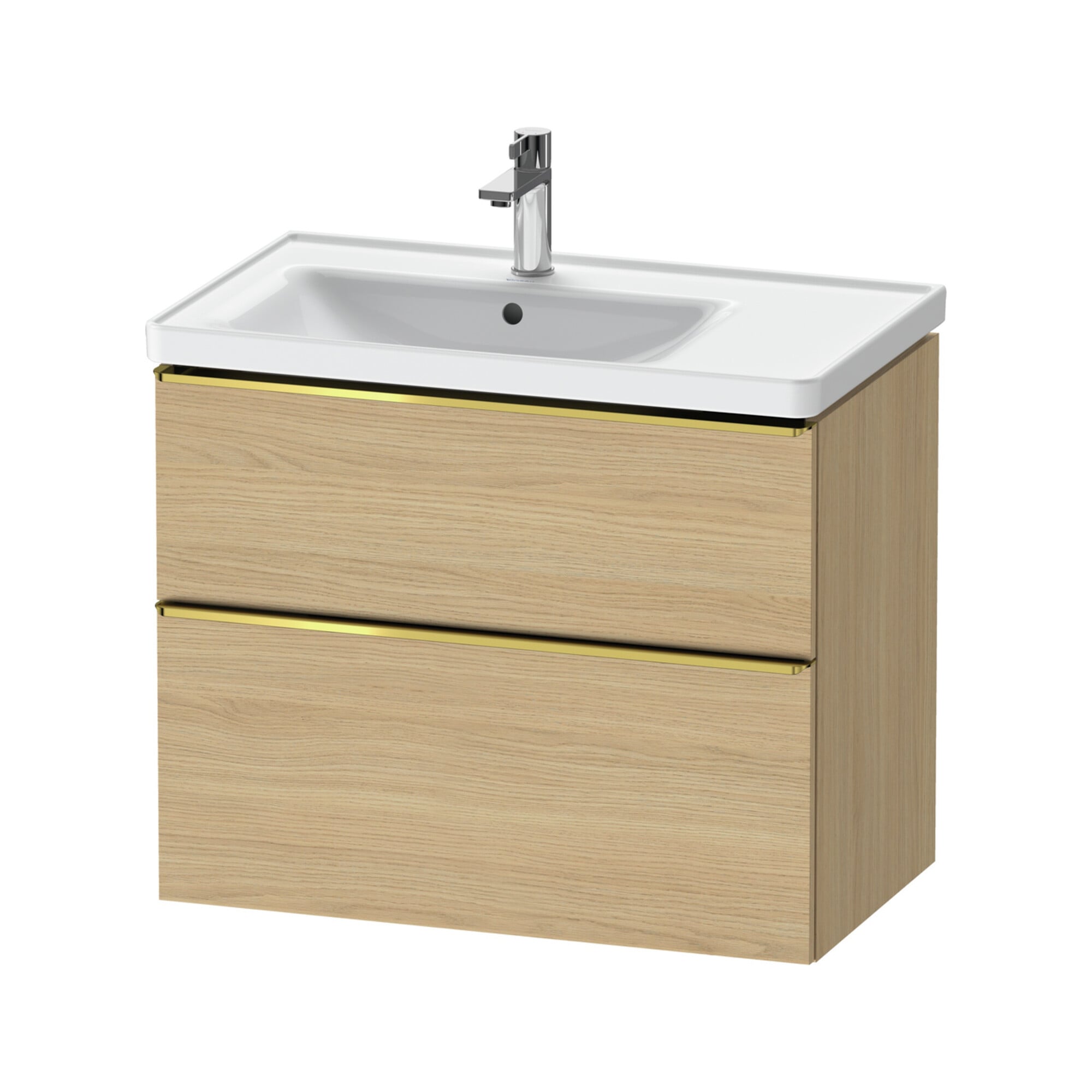 Duravit Waschtischunterschrank D-Neo 78,4x45,2cm, 1 Kast, B L, g pol/Ei Nat