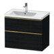 Duravit Waschtischunterschrank D-Neo 78,4x45,2cm, 1 Kast, B L, g pol/Eiche sw-1