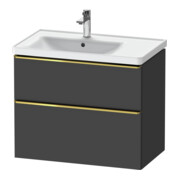 Duravit Waschtischunterschrank D-Neo 78,4x45,2cm, 1 Kast, B L, g pol/gra ma