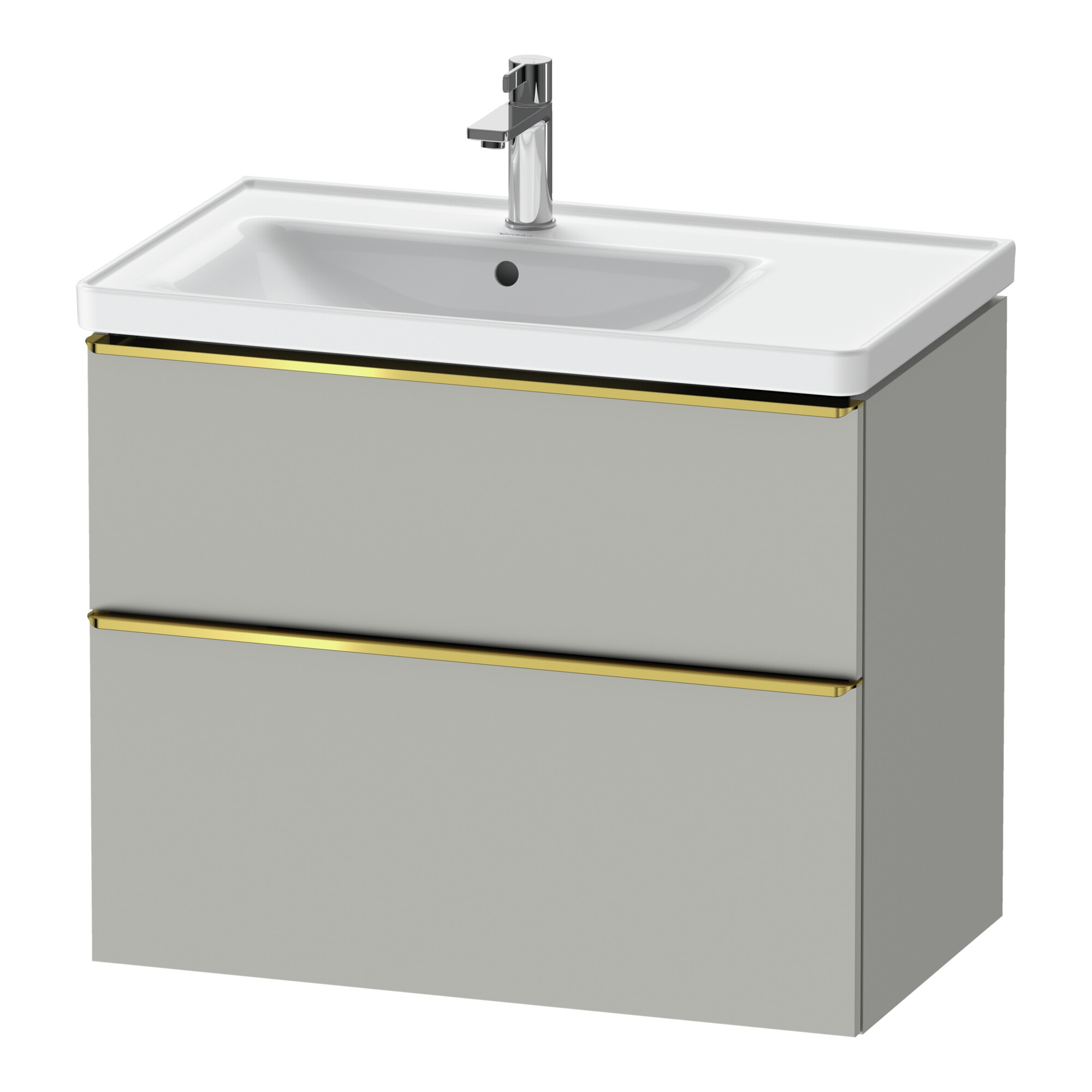 Duravit Waschtischunterschrank D-Neo 78,4x45,2cm, 1 Kast, B L, g pol/grau ma