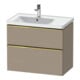 Duravit Waschtischunterschrank D-Neo 78,4x45,2cm, 1 Kast, B L, gol pol/Leinen-1