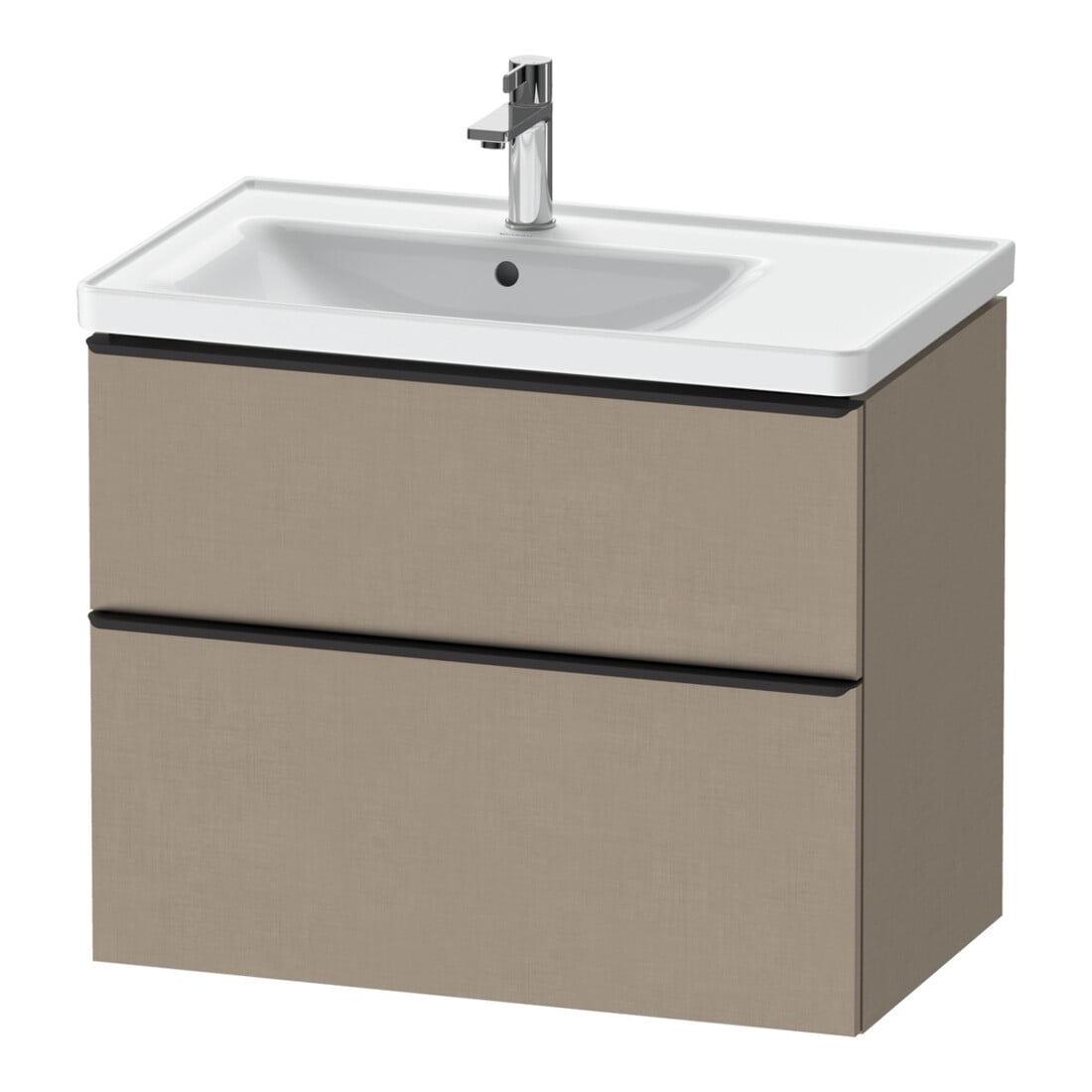 Duravit Waschtischunterschrank D-Neo 78,4x45,2cm, 1 Kast, B L, schwarz/Leinen