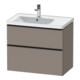 Duravit Waschtischunterschrank D-Neo 78,4x45,2cm, 1 Kast, B L, sw/Bas ma-1