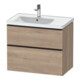 Duravit Waschtischunterschrank D-Neo 78,4x45,2cm, 1 Kast, B L, sw/Ei marm.-1