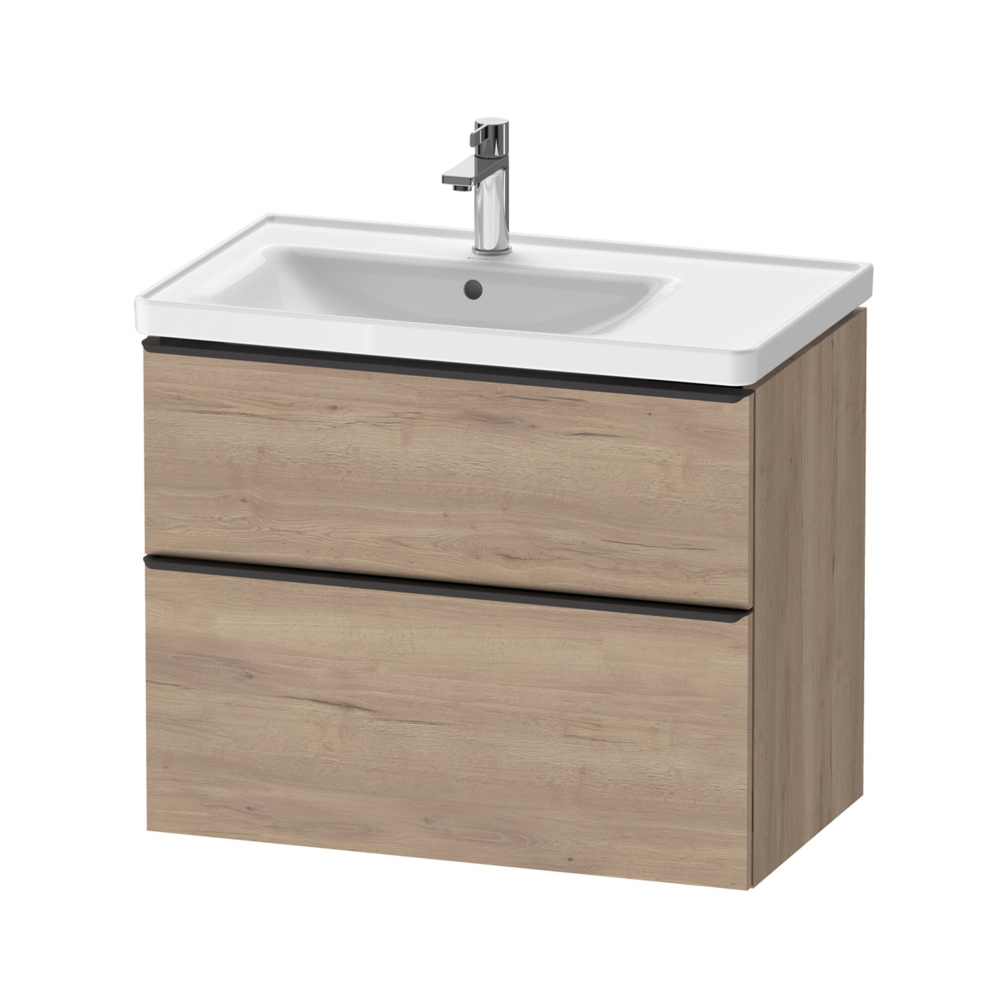 Duravit Waschtischunterschrank D-Neo 78,4x45,2cm, 1 Kast, B L, sw/Ei marm.