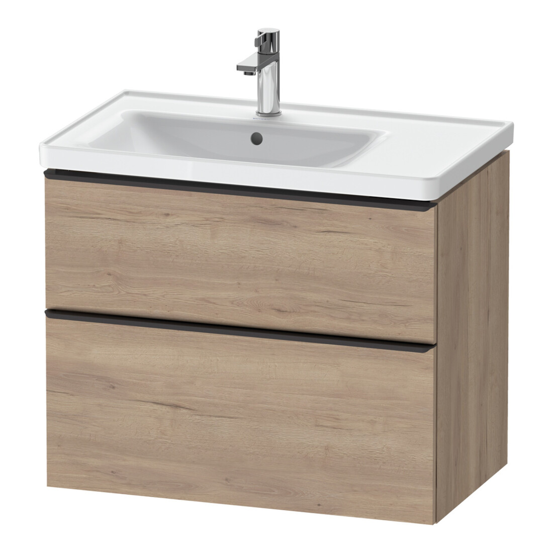 Duravit Waschtischunterschrank D-Neo 78,4x45,2cm, 1 Kast, B L, sw/Ei marm.
