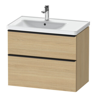 Duravit Waschtischunterschrank D-Neo 78,4x45,2cm, 1 Kast, B L, sw/Ei Nat
