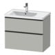Duravit Waschtischunterschrank D-Neo 78,4x45,2cm, 1 Kast, B L, sw/gr ma-1