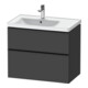 Duravit Waschtischunterschrank D-Neo 78,4x45,2cm, 1 Kast, B L, sw/Grap ma-1