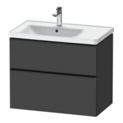 Duravit Waschtischunterschrank D-Neo 78,4x45,2cm, 1 Kast, B L, sw/Grap ma
