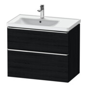 Duravit Waschtischunterschrank D-Neo 78,4x45,2cm, 1 Kast, B li, chr/Eiche sw