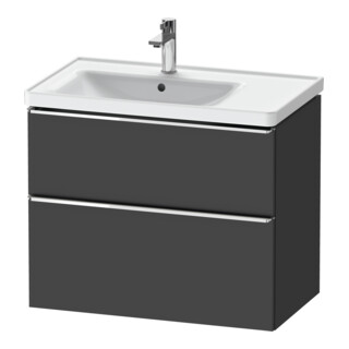 Duravit Waschtischunterschrank D-Neo 78,4x45,2cm, 1 Kast, B li, chr/Grap ma