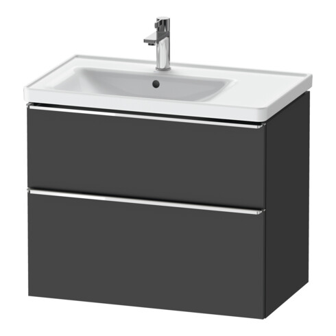 Duravit Waschtischunterschrank D-Neo 78,4x45,2cm, 1 Kast, B li, chr/Grap ma