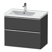 Duravit Waschtischunterschrank D-Neo 78,4x45,2cm, 1 Kast, B li, chr/Grap ma