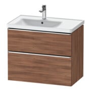 Duravit Waschtischunterschrank D-Neo 78,4x45,2cm, 1 Kast, B li, chr/Nussb Nat-1