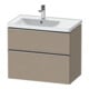 Duravit Waschtischunterschrank D-Neo 78,4x45,2cm, 1 Kast, B li, ES geb/Leinen-1