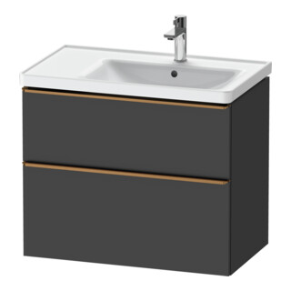 Duravit Waschtischunterschrank D-Neo 78,4x45,2cm, 1 Kast, B R, b geb/Gra ma