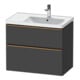 Duravit Waschtischunterschrank D-Neo 78,4x45,2cm, 1 Kast, B R, b geb/Gra ma-1