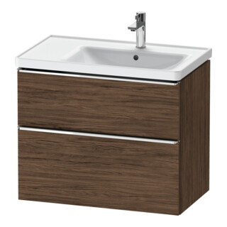 Duravit Waschtischunterschrank D-Neo 78,4x45,2cm, 1 Kast, B R, chr/Nussb dkl.