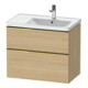 Duravit Waschtischunterschrank D-Neo 78,4x45,2cm, 1 Kast, B R, g pol/Ei Nat-1