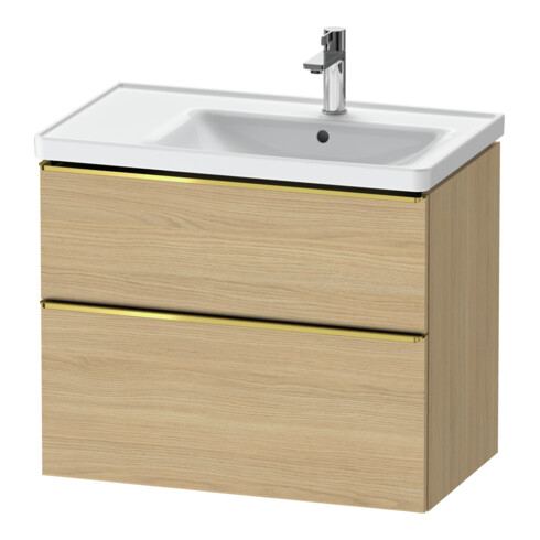Duravit Waschtischunterschrank D-Neo 78,4x45,2cm, 1 Kast, B R, g pol/Ei Nat