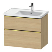 Duravit Waschtischunterschrank D-Neo 78,4x45,2cm, 1 Kast, B R, g pol/Ei Nat