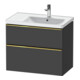 Duravit Waschtischunterschrank D-Neo 78,4x45,2cm, 1 Kast, B R, g pol/gra ma-1