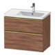 Duravit Waschtischunterschrank D-Neo 78,4x45,2cm, 1 Kast, B R, g pol/Nu Nat-1