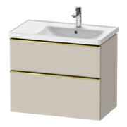 Duravit Waschtischunterschrank D-Neo 78,4x45,2cm, 1 Kast, B R, g pol/Taupe ma