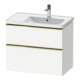 Duravit Waschtischunterschrank D-Neo 78,4x45,2cm, 1 Kast, B R, g pol/weiß ma-1