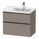 Duravit Waschtischunterschrank D-Neo 78,4x45,2cm, 1 Kast, B R, sw/Bas ma-1
