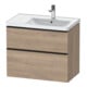 Duravit Waschtischunterschrank D-Neo 78,4x45,2cm, 1 Kast, B R, sw/Ei marm.-1