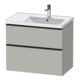 Duravit Waschtischunterschrank D-Neo 78,4x45,2cm, 1 Kast, B R, sw/gr ma-1