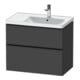Duravit Waschtischunterschrank D-Neo 78,4x45,2cm, 1 Kast, B R, sw/Grap ma-1