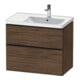Duravit Waschtischunterschrank D-Neo 78,4x45,2cm, 1 Kast, B R, sw/Nuss dkl.-1