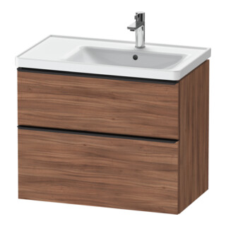 Duravit Waschtischunterschrank D-Neo 78,4x45,2cm, 1 Kast, B R, sw/Nuss Nat
